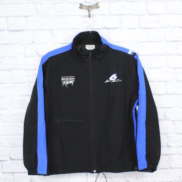 Team Caliber Other - Team Caliber Roush Racing 6 Mark Martin Black Full Zip Wind Breaker Jacket Large